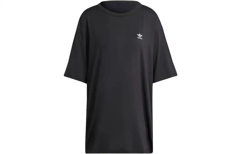Adidas Originals Drop Shoulder Sleeve T Shirt Women's Black