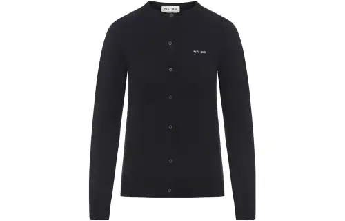 MIU MIU Sweaters Women's Black Crew Neck Moderate Other