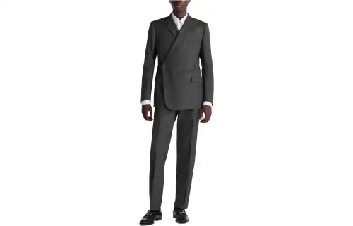 DIOR Business Suits Men's Gray Lapel Moderate