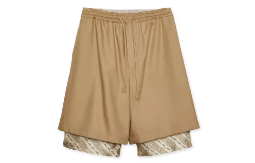 LOEWE SS24 Casual Shorts Men's Taupe