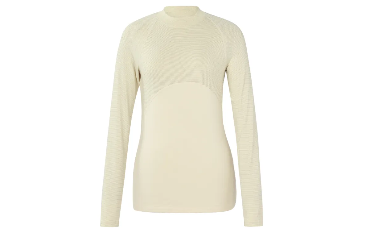 Nike T-Shirts Women's Beige Half-Turtleneck Moderate Other