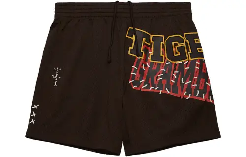 Travis Scott X Mitchell & Ness Grambling Tigers Basketball Shorts