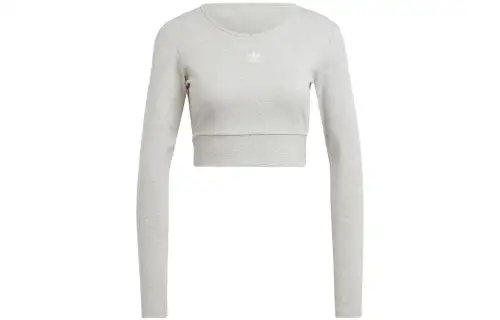 Adidas Originals T Shirt Women's Gray Japan Version