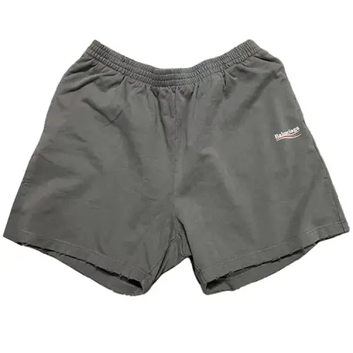Balenciaga Casual Shorts Unisex Regular Fit Gray