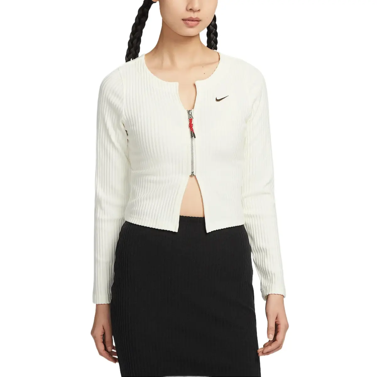 Nike Sportswear Chill Rib Crop Top Women's Sail White