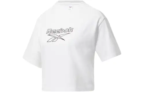 Reebok Cl Pf Big Logo Tee T Shirt Women's White