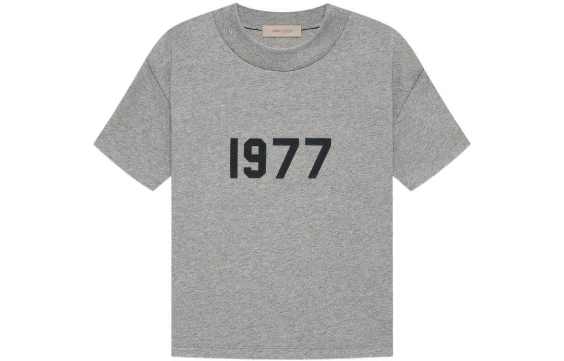 Женская футболка Fear of God Essentials 1977 (темно-овсяная)