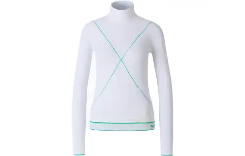 Bottega Veneta Turtleneck Contrast Stitched Jumper