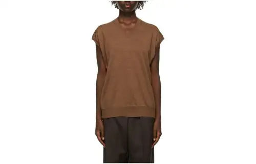 THE ROW T Shirts Women's Dark Brown V Neck