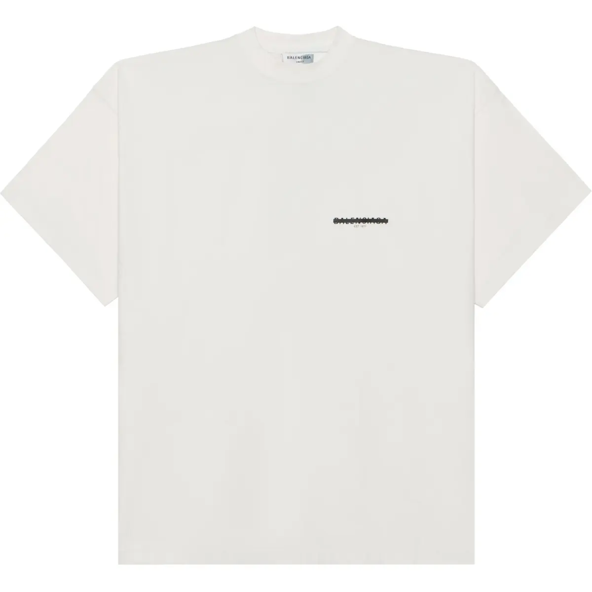 Balenciaga Drop Shoulder Sleeve T Shirt Women's White