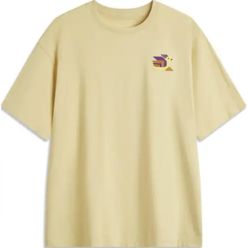 Li Ning Sports Lifestyle Collection Sports Fashion Collection T Shirt Women's Lotus Yellow