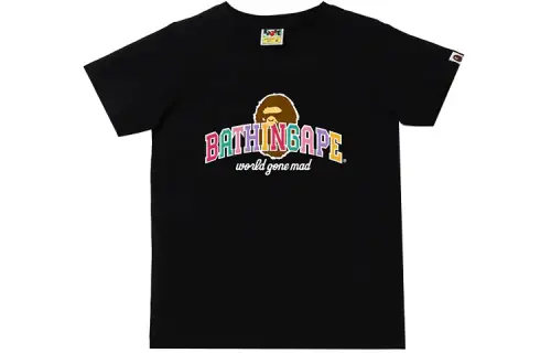 A BATHING APE Head Series T Shirts Women's Crew Neck Moderate Straight Fit
