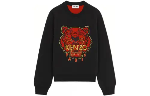 KENZO Sweaters Women's Black Crew Neck Moderate Other