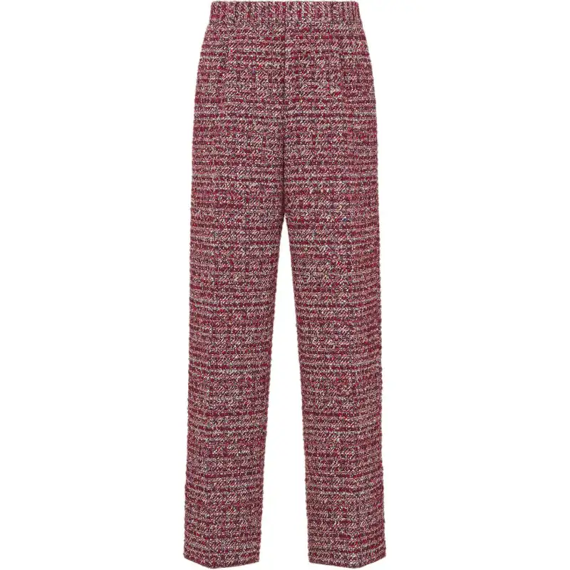 DIOR FW24 Casual Pants Men's Burgundy