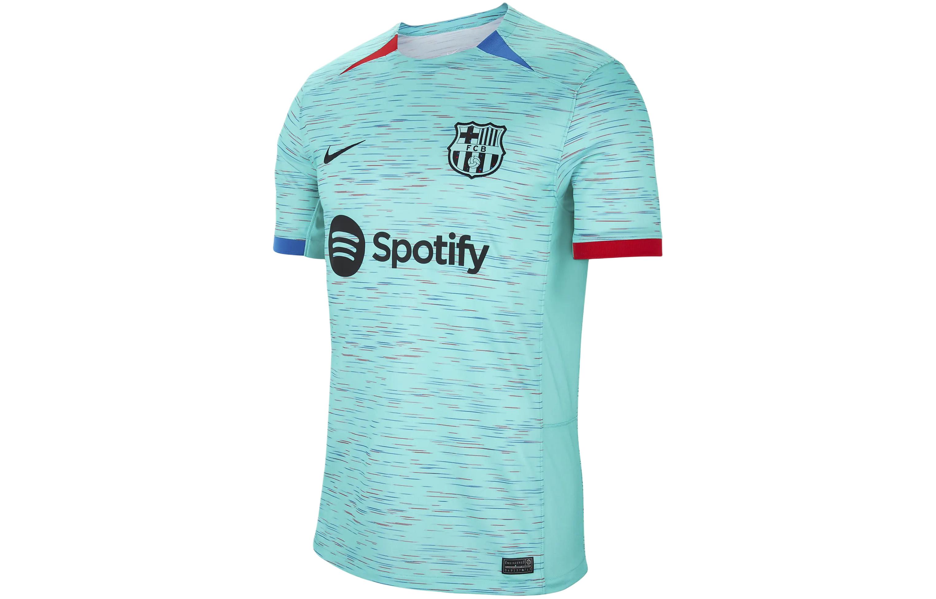 Nike Dri FIT Soccer Jersey 2023/24 Season, Barcelona, Robert Lewandowski Size 9 Men's Light Green