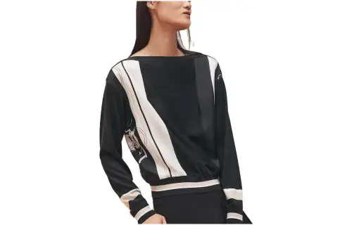 HERMES Sweaters Women's Black Crew Neck Moderate Other