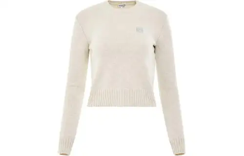 LOEWE Sweaters Women's Beige Crew Neck Moderate Other