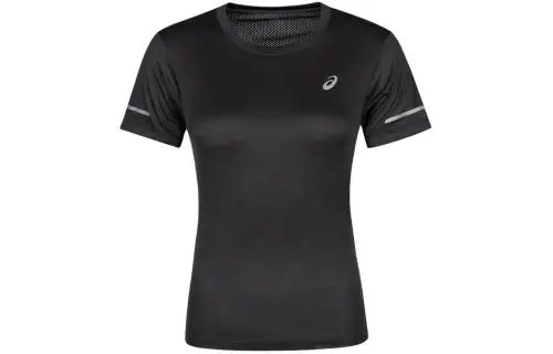 ASICS T Shirts Women's Black Crew Neck Thin Other