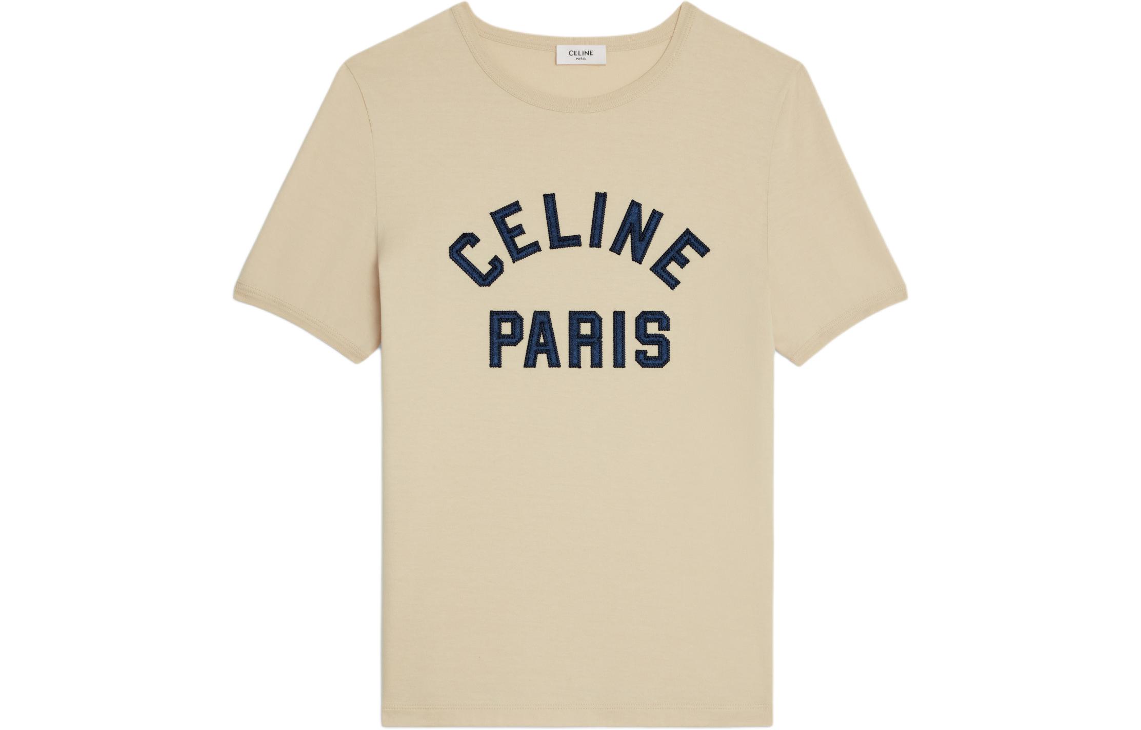 Женская футболка CELINE SS24 T (шампань)