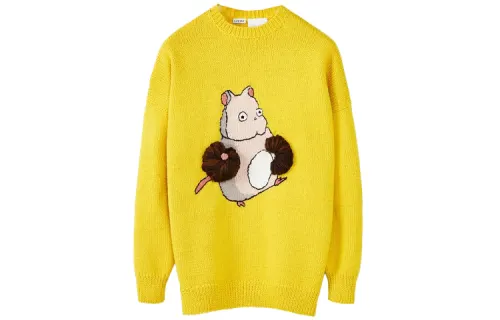 LOEWE x QIANYUQIANXUN SS22 Sweater Women's Yellow