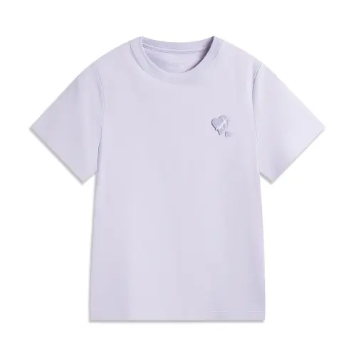 Li Ning Sports Life Collection T Shirt Women's Sea Salt Purple