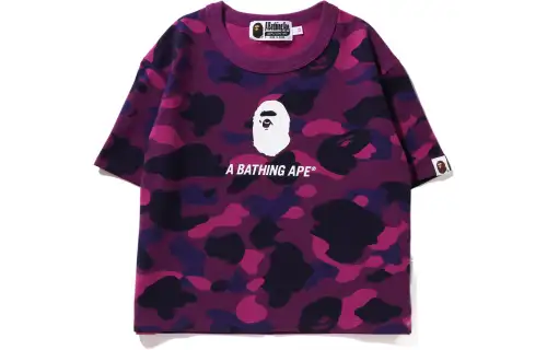 A BATHING APE Head Series T Shirts Women's Crew Neck Moderate Straight Fit