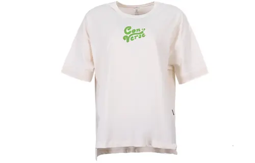 Converse Drop Shoulder Sleeve T Shirt Women's White