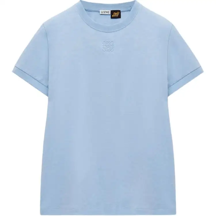 LOEWE Paula's Ibiza SS25 Regular T Shirt Women's Sky Blue