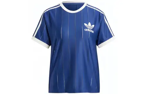 Adidas Originals 3 Stripes T Shirt Women's Dark Blue