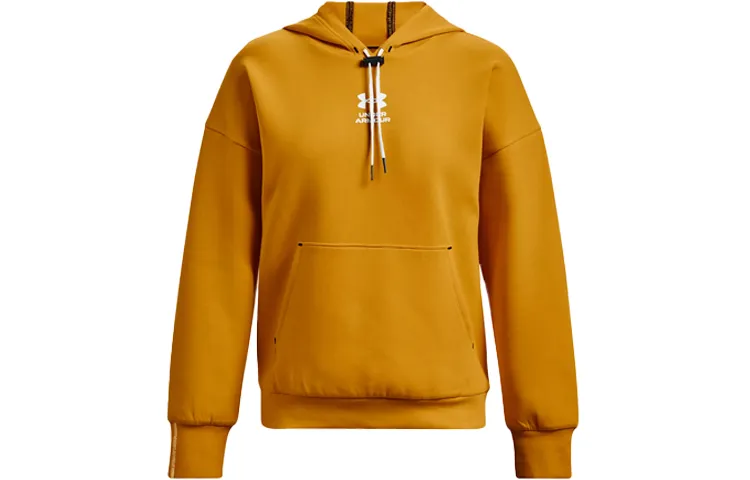 Under Armour Summit Sweatshirts Women's Gold Hooded Moderate Straight Fit