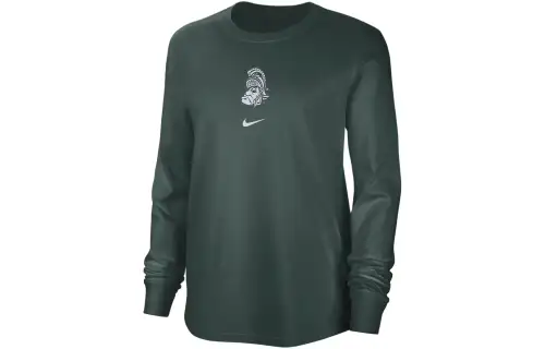 Nike Michigan State Women's Nike College Crew Neck Long Sleeve T Shirt