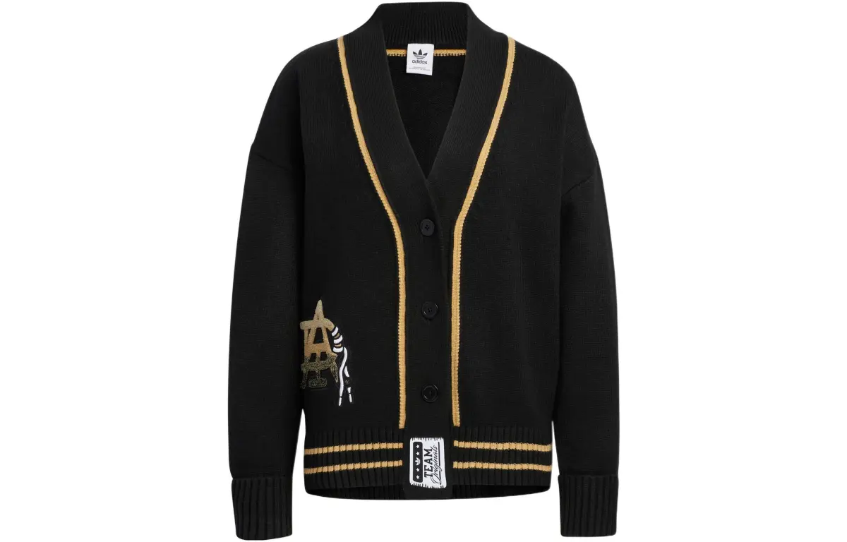 adidas originals Women's Oversized Knit Cardigan Black