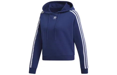Adidas Originals Sweatshirts Women's Dark Blue Hooded Moderate Regular