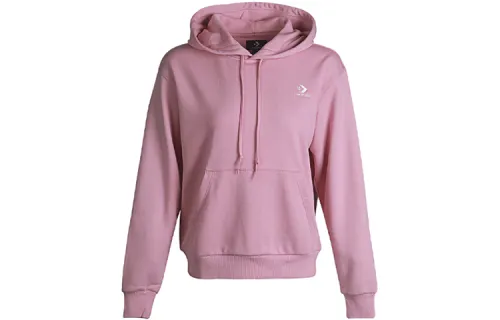 Converse Sweatshirts Women's Pink Hooded Moderate Regular