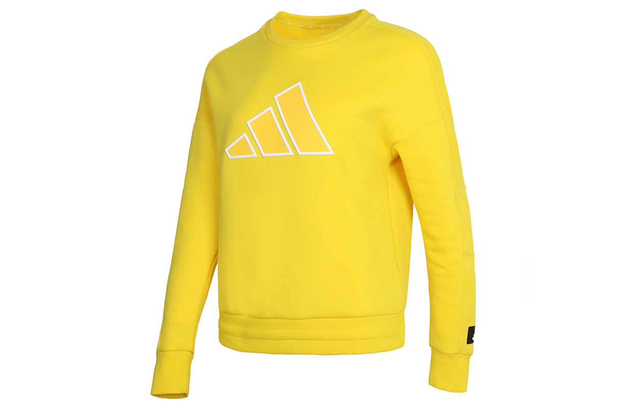 Женское худи adidas Str Sweat (желтое) — фото 1
