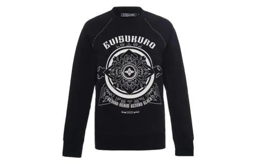 EVISU Sweatshirts Women's Black Crew Neck Moderate Other