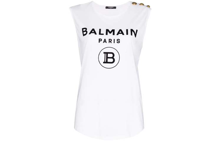 Женская майка BALMAIN (белая)