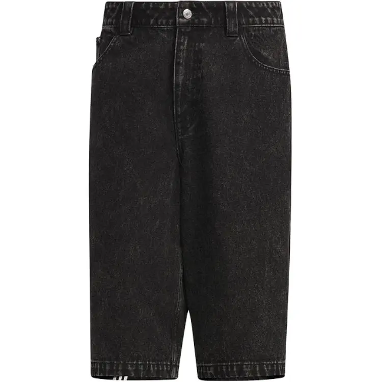 Adidas Originals Casual Shorts Unisex Medium Denim Black