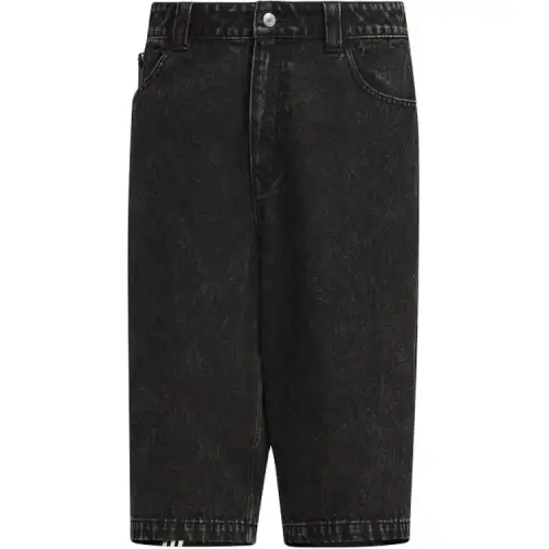 Adidas Originals Casual Shorts Unisex Medium Denim Black