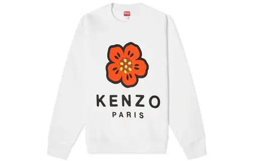 KENZO Sweatshirts Women's White Crew Neck Moderate Regular