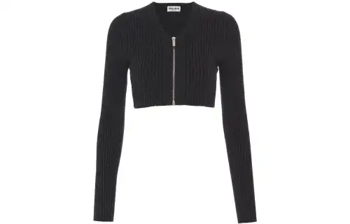 MIU MIU SS22 Knitwear Women's Coal Gray