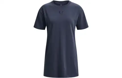 Under Armour T Shirts Women's Downpour Gray Crew Neck Moderate Straight Fit