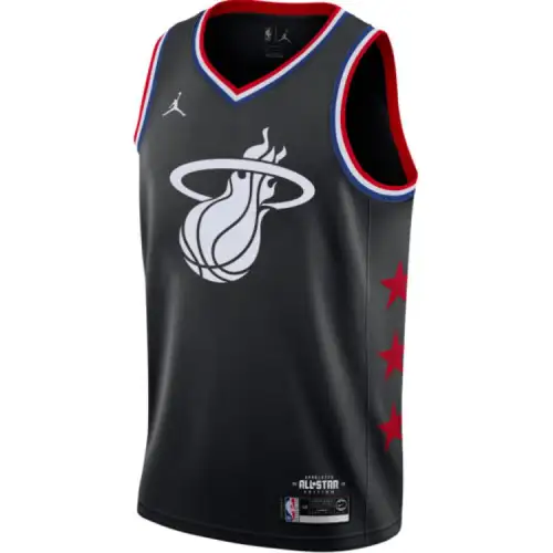 Jordan x NBA Miami Heat Team Basketball Jersey Unisex Black