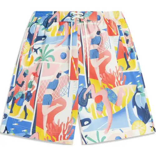Li Ning Sports Life Collection Casual Shorts Men's Multicolor Combination Print