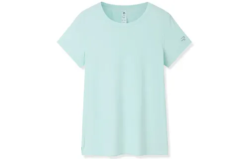 ANTA Running Collection Running T Shirts Women's Light Lilac Green Crew Neck Moderate Straight Fit