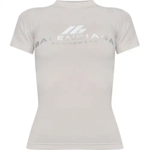 Balenciaga T Shirt Women's Gray Slim Fit