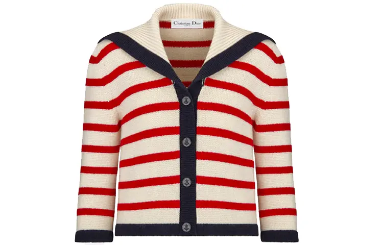 DIOR Quarterly New Products Cashmere Sweaters Women's Lapel Moderate