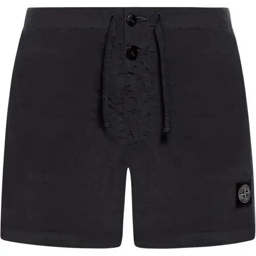 STONE ISLAND Casual Shorts Men's Black
