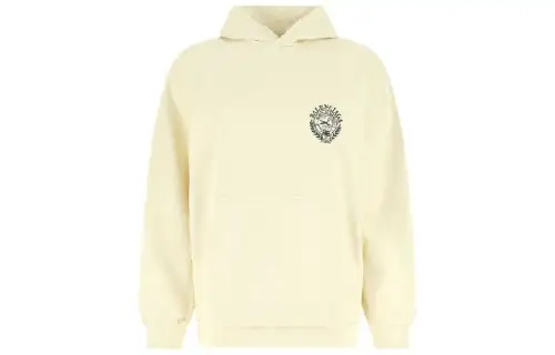 Balenciaga Sweatshirts Women's Yellow Hooded Moderate Regular
