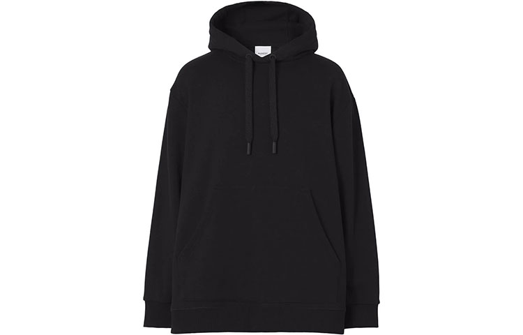 Женское худи Burberry с капюшоном (черное)